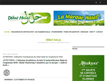 Tablet Screenshot of debat-halal.fr